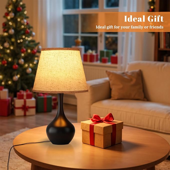 16.1-Inch Touch Control Table Lamp with 3-Level Dimming and LED Bulb